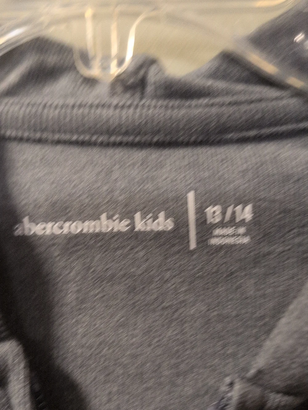 abercrombie kids Charcoal Gray Hooded Zip Jacket